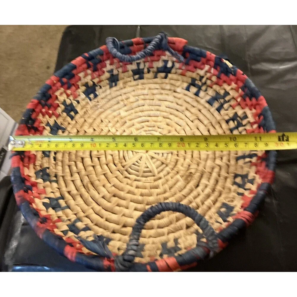 Patterned Woven Basket
